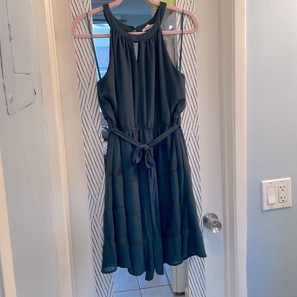 Emerald green dress